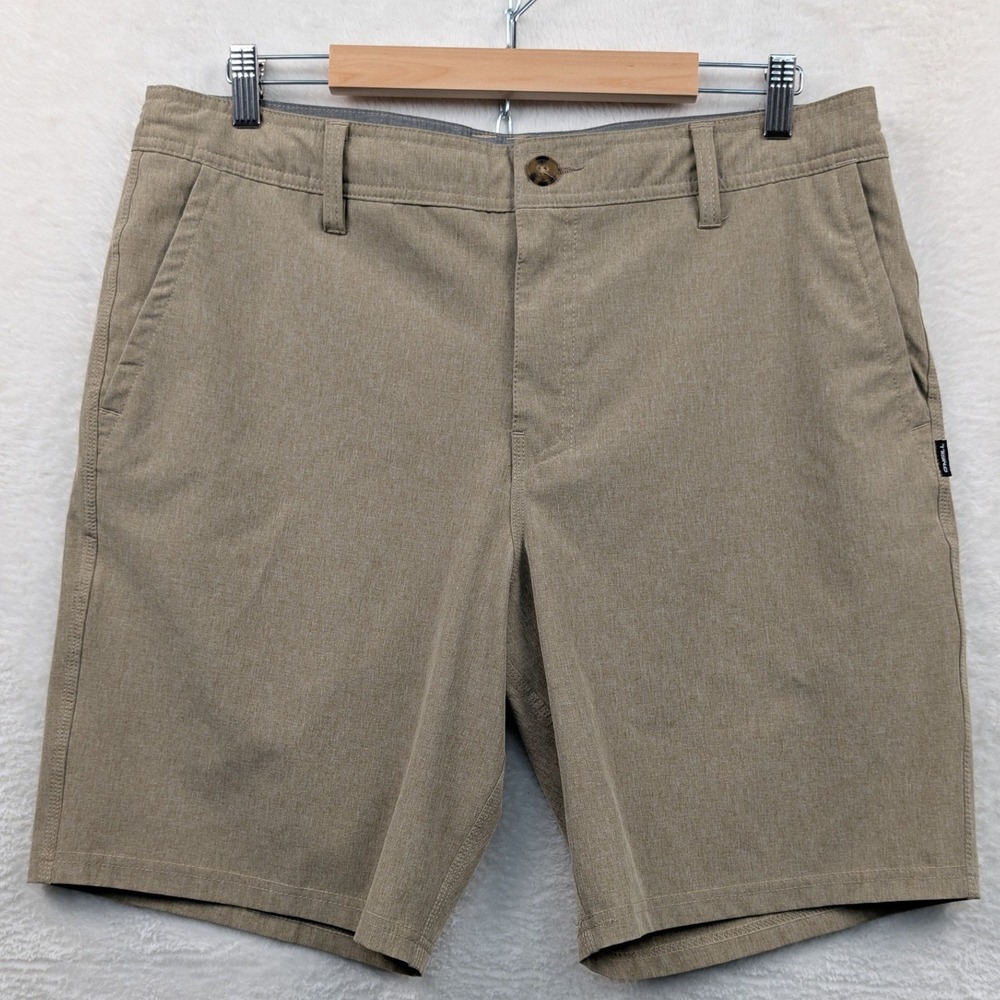 O'Neill Hybrid Shorts Men's 37 Tan 9.5" Hyperfreak Hyperdry Stretch Summer Surf